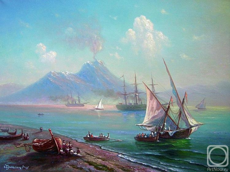Kulagin Oleg. Bay of Naples. View of Vesuvius