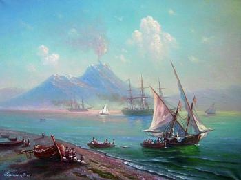 Bay of Naples. View of Vesuvius. Kulagin Oleg