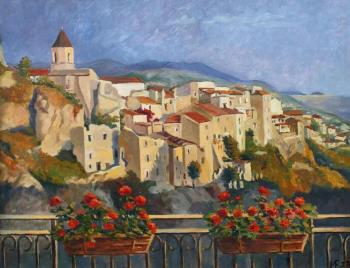 View of the old city. Scalea