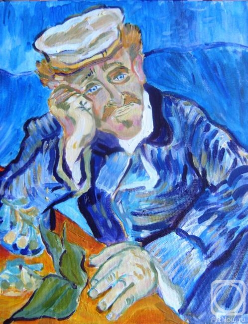 Medvedeva Maria. Copy of Van Gogh "Portrait of Dr. Gachet"