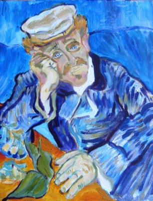 Copy of Van Gogh "Portrait of Dr. Gachet". Medvedeva Maria