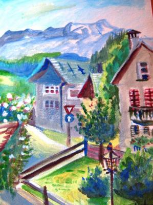Alpine houses. Medvedeva Maria