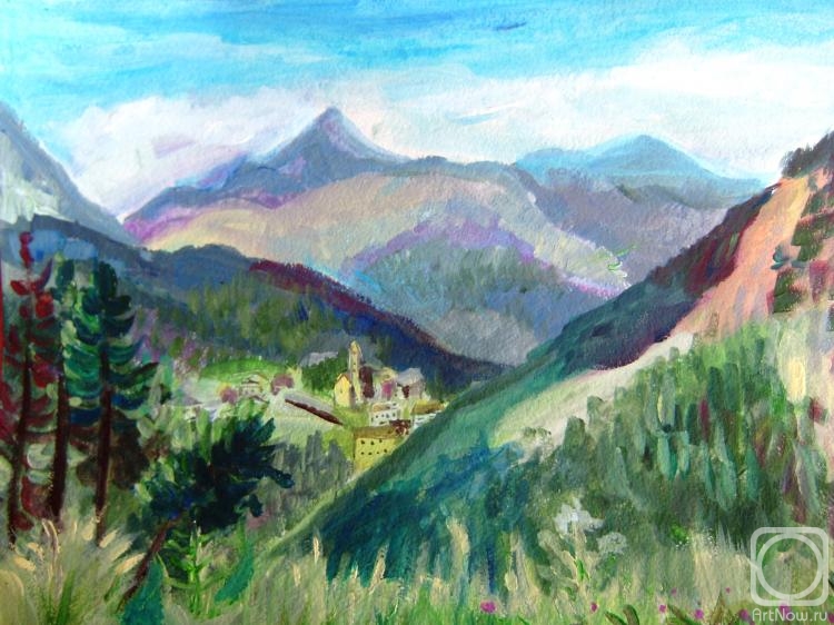 Medvedeva Maria. Among the mountains