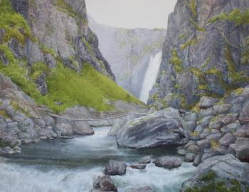 Norway. Veringfossen Waterfall