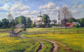 May morning. The village Saurov
