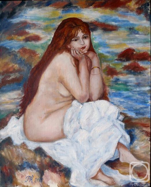 Kokoreva Margarita. Sitting bather