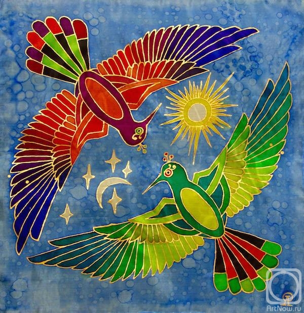 Lukaneva Larissa. Heavenly Dance. Neckerchief