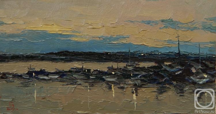 Golovchenko Alexey. Port, colors of the evening