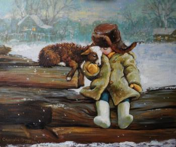 Don't freeze, my little lamb! (Touching Picture). Simonova Olga