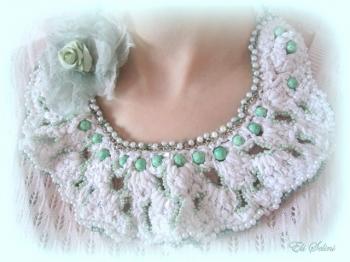 Necklace "Freshness of mint"