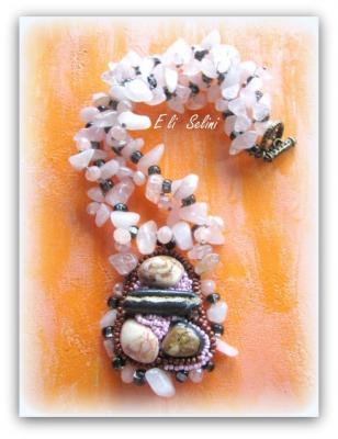 Author's necklace "Ume flower" (26757). Selini Eli