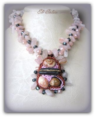 Author's necklace "Ume flower"