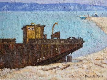 Old barge. Maslova Julea