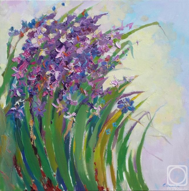 Salenko Irina. Purple fabric of flowers