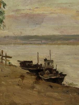 Barges on the Volga