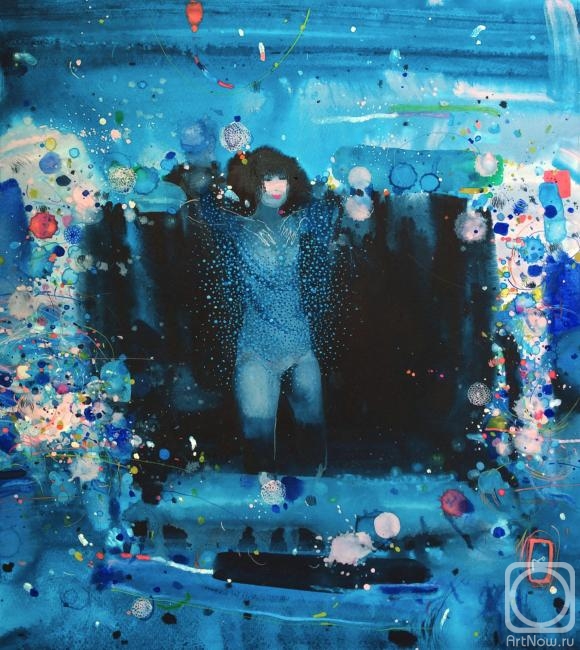 Luchkina Yulia. White dream about ascending moon