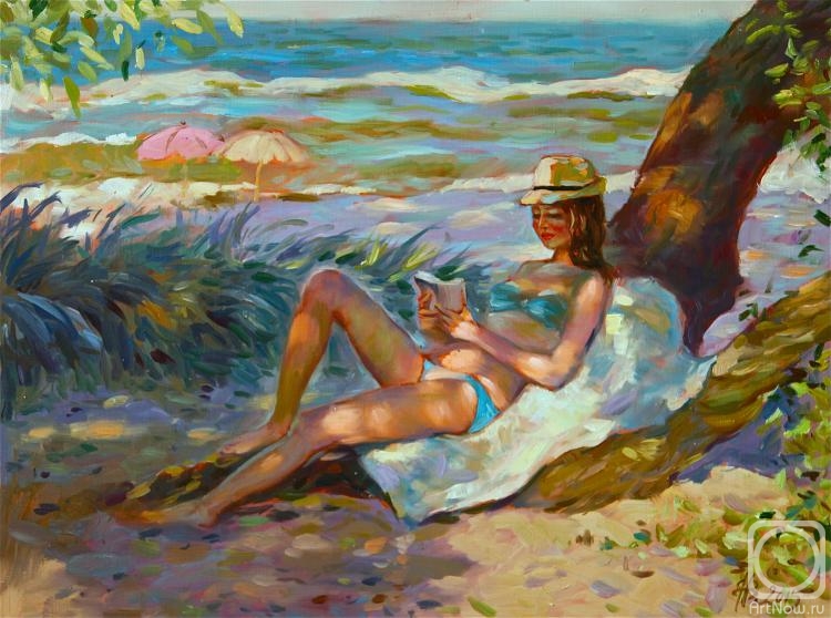 Vyrvich Valentin. Rest by the sea (sketch)
