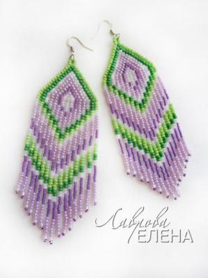 Earrings Tender lilac. Lavrova Elena