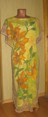 Batik. Dress, "Oh, these lilies ...". Zarechnova Yulia