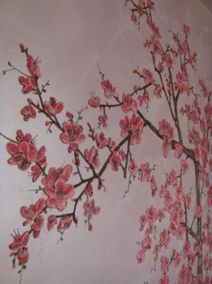Cherry blossom decor. Shevchenko Nikolai