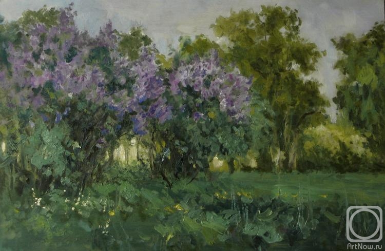 Serebrennikova Larisa. The lilacs . In the evening