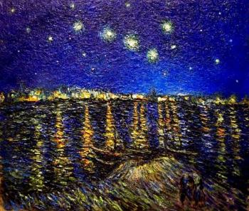 Starry Night Over the Rhone (). Jelnov Nikolay