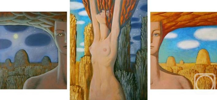 Sablin Alexander. The Wheat (triptych)