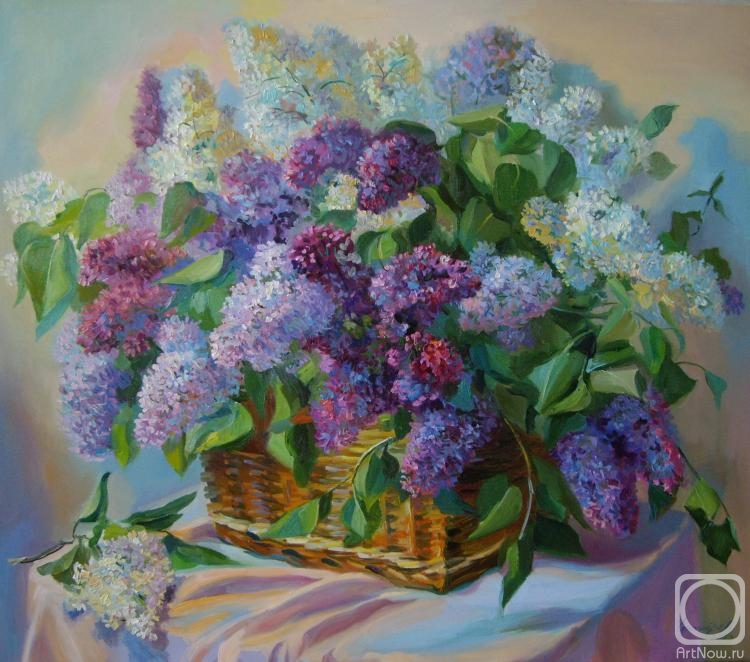 Chernysheva Marina. Lilac in basket