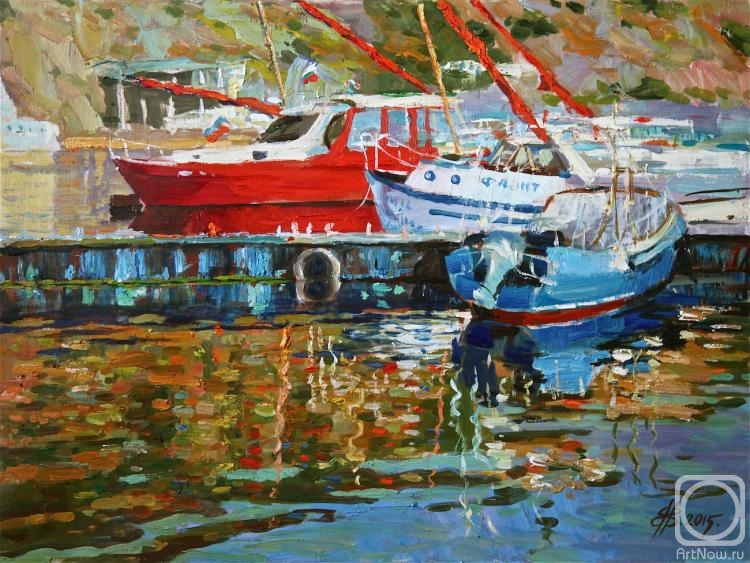 Vyrvich Valentin. Boats in Balaclava