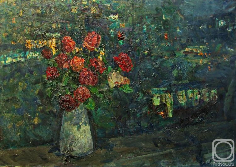 Gremitskikh Vladimir. Roses in Zhiguli. Night. Maslovka