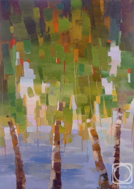 Rybina-Egorova Alena. Birches at water