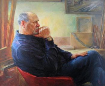 Portrait of the national artist of Mordovia Shadrin V.P. Rybina-Egorova Alena