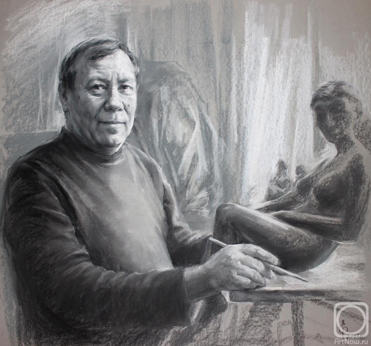 Rybina-Egorova Alena. Portrait of the Mordovian sculptor deserved artist Filatov Nikolay Mikhaylovich