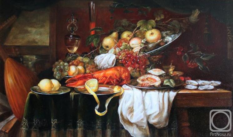 Rybina-Egorova Alena. The Larmentation with a Garland of Fruit