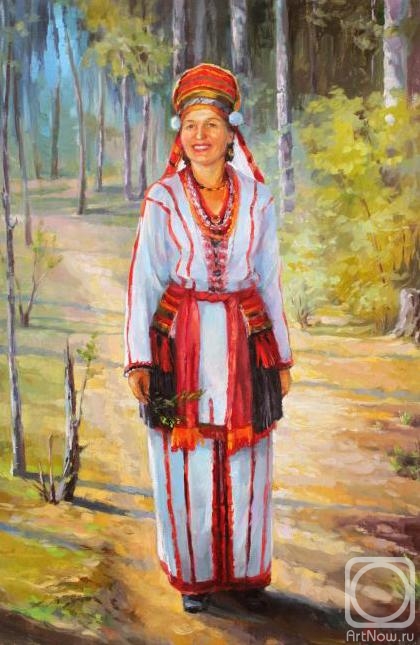 Rybina-Egorova Alena. The woman in the Mordovian suit
