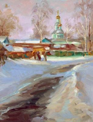 Embankment in winter. Rybina-Egorova Alena