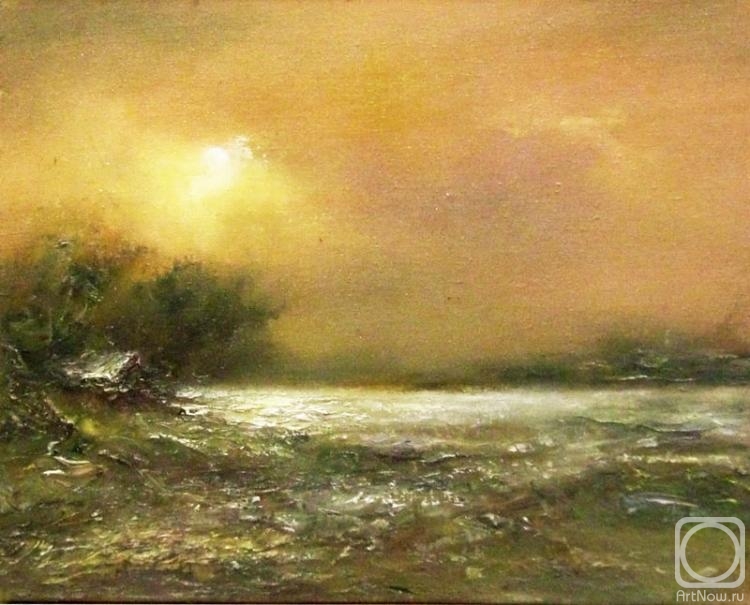 Jelnov Nikolay. Sunset on the river