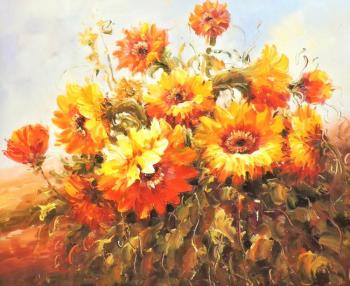 Painting Sunflowers. Dzhanilyatti Antonio
