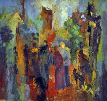 Rendezvous. Series "Evening reminiscences" (Intuitive Painting). Berezina Elena