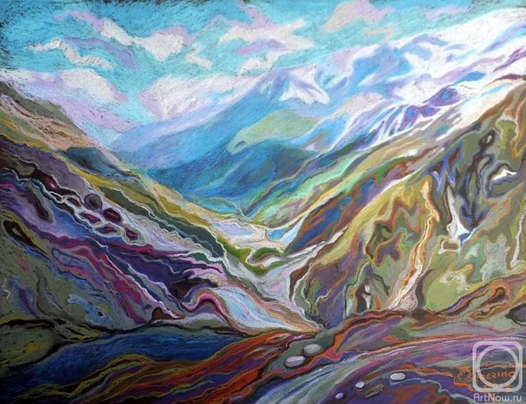 Berezina Elena. Baksanskoe gorge. Series "Caucasus Trip"