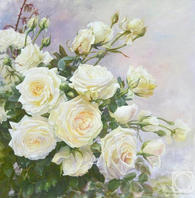 Antonyuk Tamara. White roses