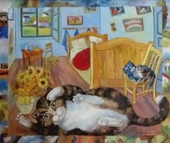 Van Gogh's cats. Series "Favourite cats of the well-known artists"