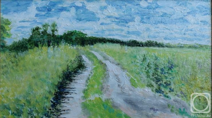 Filiykov Alexander. June. Road near the Oka River (2)