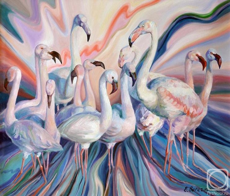 Berezina Elena. Flamingos