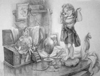 Flea market (sheet 1). Berezina Elena