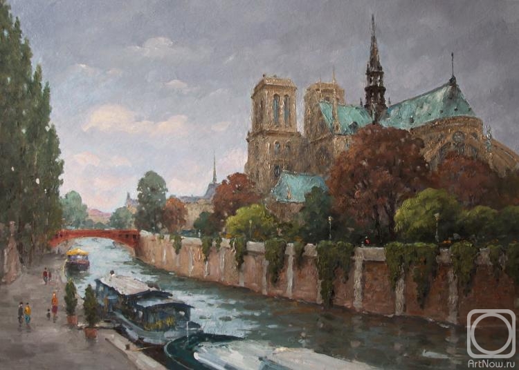 Alexandrovsky Alexander. Notre-Dame de Paris. Seine