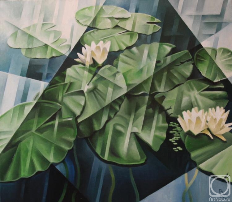 Krotkov Vassily. Water Lilies. Cubo-futurism