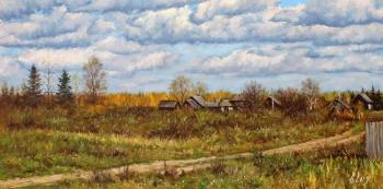 Summer day on the outskirts of the village. Volya Alexander