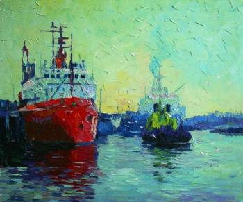 Etude with a tugboat. Rudnik Mihkail