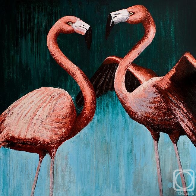 Krokhicheva Olga. Flamingos